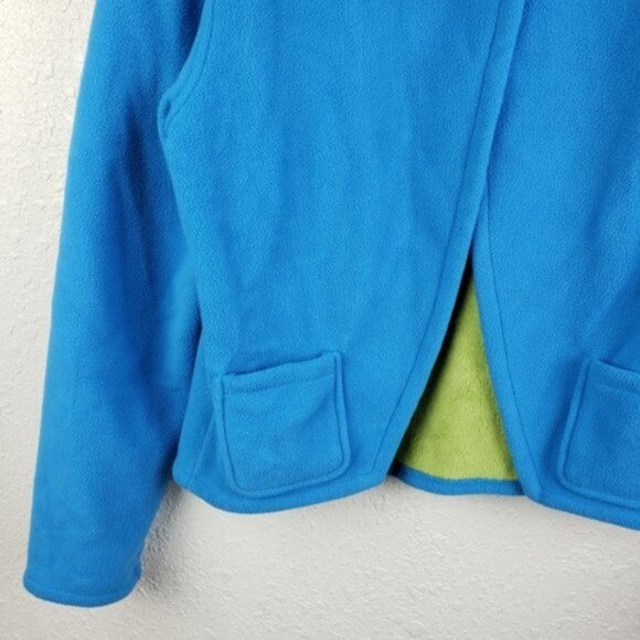 Wooly Bully Wear Colorado Funky One Button Fleece Top Jacket Cardigan Size L - Picture 8 of 8